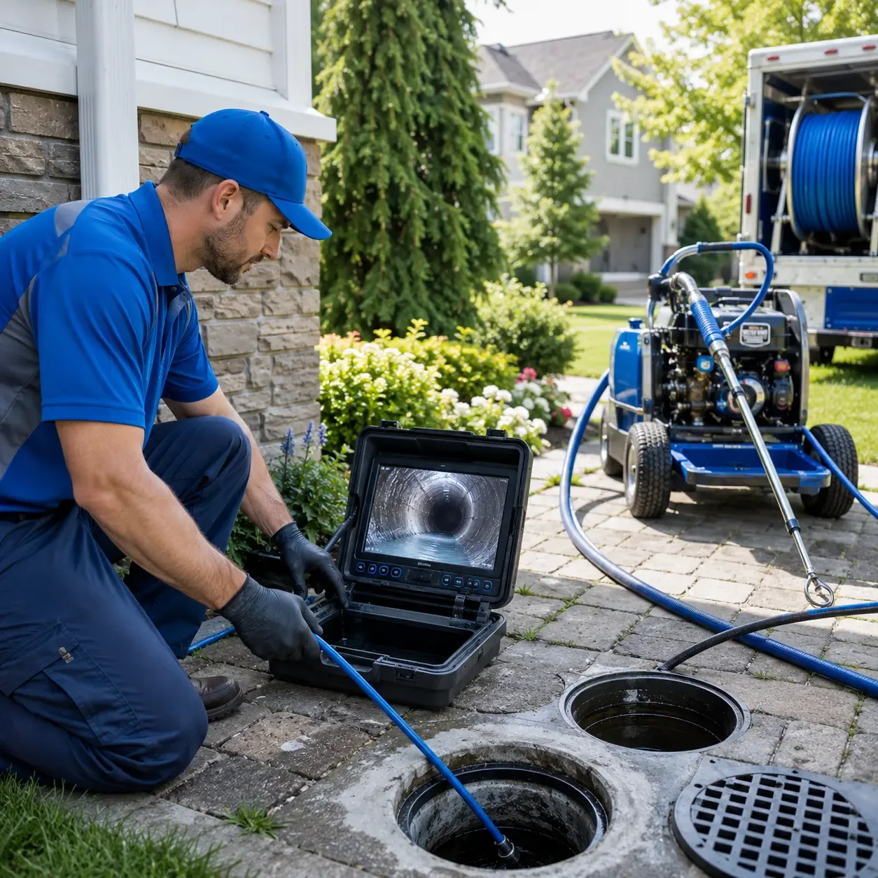 Outdoor drain cleaning professionals serving North Troy, VT